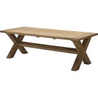 Colombia Tafel 240X100X77cm Natural Teak Legs 12X12cm Garden Impressions - Garden impressions - thumbnail
