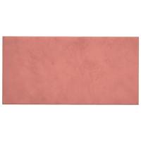 Wandpanelen 12 st 2,16 m 60x30 cm fluweel roze - thumbnail