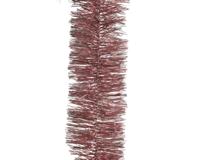 5 stuks! Guirlande lametta glans d7 cm en h270 cm veloursroze Kerst Decoris - Decoris - thumbnail