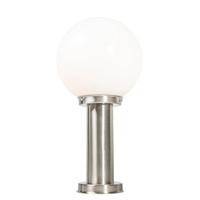 QAZQA Smart buitenlamp paal staal RVS 50 cm incl. Wifi A60 - Sfera - thumbnail