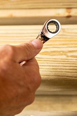 Stanley handgereedschap RINGSTEEKSLEUTELSET MET RATELRING 12 DELIG - STMT82847-0 - thumbnail