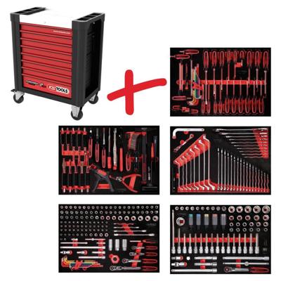 KS Tools 8105299 Werkplaatswagen Kleur (specifiek): Zwart, Rood