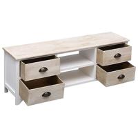 Tv-meubel 108x30x40 cm massief paulowniahout - thumbnail