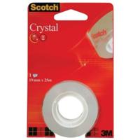 Scotch Plakband Crystal ft 19 mm x 25 m, blister met 1 rolletje - thumbnail