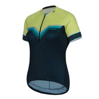 Protective fietsshirt P-Sweet Jane dames polyester blauw/groen - thumbnail