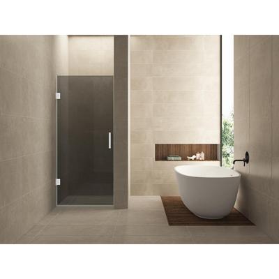 Wiesbaden Less Nisdeur - 900x2000x8mm - Nano - Rookglas - Mat Wit