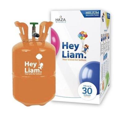 Helium Cylinder Hey Liam - Tot 30 Ballonnen