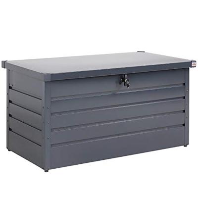 Tuinbox Kussenbox Antraciet 385L metaal afsluitbaar - thumbnail