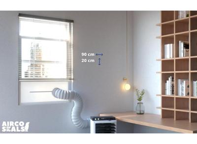 FDBW - Airco raamafdichtingskit - 90 x 20 cm - Geschikt voor Schuifraam