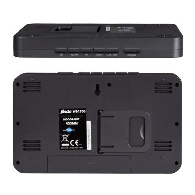 Alecto WS-1700 Zwart, Zilver LCD Batterij/Accu