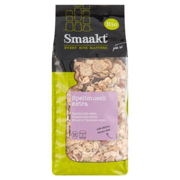 Smaakt Bio Speltmuesli Extra 475 g bij Jumbo