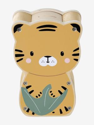 Muzikale spaarpot Tanzania van FSC®-hout geel