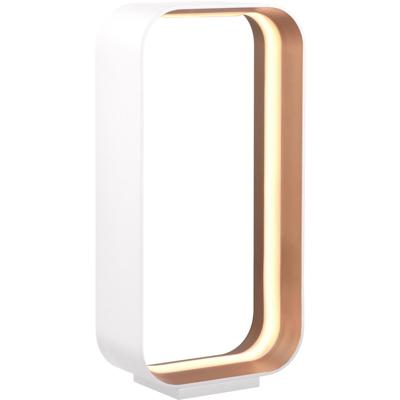 LED Tafellamp - Cinque Cizione - 1 Lichtpunt van 15 Watt - Dimbaar - Aanpasbare Lichtkleur - Snoerschakelaar - Mat Wit - Metaal