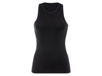 esmara Dames geribde tanktop (Zwart, S (36/38)) - thumbnail