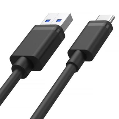 Unitek USB-A - USB-C kabel kort 50cm Y-C481BK / USB 2.0 standaard/Quick Charge 3.0 / opladen/stroom en gegevensoverdracht/doorvoer: 480 Mbps/PVC/zwart