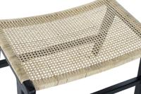 Kruk DKD Home Decor 8424001823192 65 x 47 x 40 cm Natuurlijk Teakboom Zwart - thumbnail