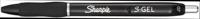 Sharpie S-gel roller, medium punt, blister van 3 stuks, zwart - thumbnail