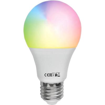 Smart LED Lamp E27 - Wifi & Bluetooth - RGB+CCT - 9W - Dimbaar
