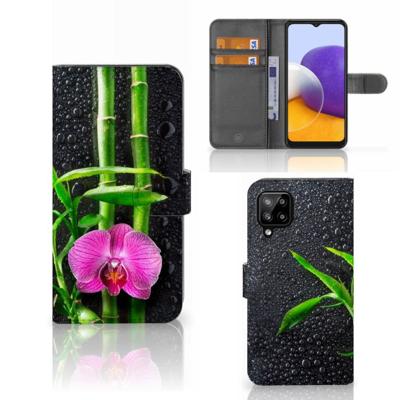 Samsung Galaxy A22 4G | M22 Hoesje Orchidee Samsung Galaxy A22 4G | M22 Hoesje Orchidee