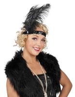 Hoofdband met veer - thumbnail