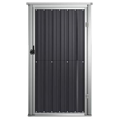 VidaXL Tuinschuur 88x89x161 cm gegalvaniseerd staal antracietkleurig VidaXL Tuinschuur 88x89x161 cm gegalvaniseerd staal antracietkleurig