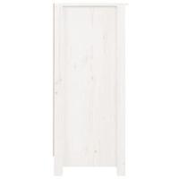 Dressoir 40x35x80 cm massief grenenhout wit - thumbnail