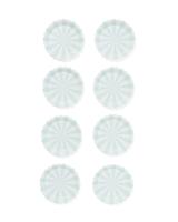 HEMA Gebaksbordje lichtblauwe streep 8 stuks - thumbnail