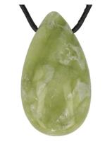 Druppelvormige Hanger Serpentijn - thumbnail