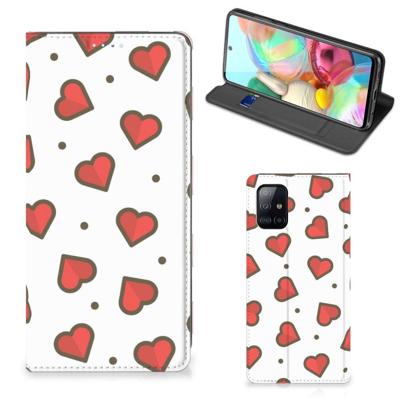 Samsung Galaxy A71 | Hoesje met Magneet | Hearts Samsung Galaxy A71 | Hoesje met Magneet | Hearts
