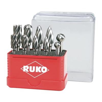 RUKO 116002 Freesstift Hardmetaal Schachtdiameter 6 mm 10-delig
