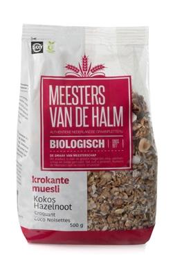 De Halm Krokante Muesli Kokos Hazelnoot Biologisch