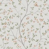 Dutch Wallcoverings Blomstermala - Hilma Grey/Green - Grijs/Groen - thumbnail