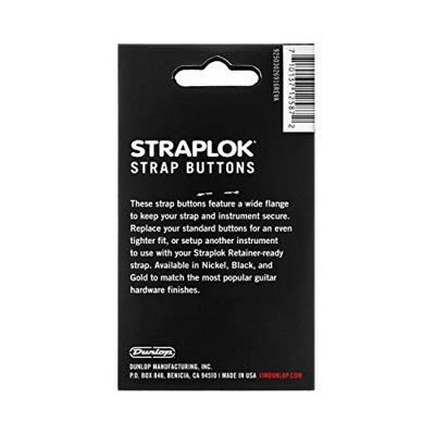 Dunlop 2PSLS033BK Straplok Dual Design Strap Button Set Black Dunlop 2PSLS033BK Straplok Dual Design Strap Button Set Black