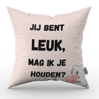 Valentijn kussen Jij bent leuk, mag ik je houden? - Pillow Buddies - thumbnail