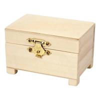 Schatkist creativ company 6x9x6cm hout - thumbnail