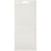 Creativ Company Stickers, harten, vel 10x23 cm, transparant, 1 vel - thumbnail