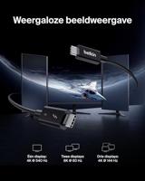 Belkin USB-C Thunderbolt 5 Kabel met 240 W Power Delivery, Bandwidth Boost tot 120 Gbps, 3x snellere gegevensoverdracht, en 4K UHD -resoluties, 1 m - Intel-gecertificeerd, snelle USB C kabel - zwart - thumbnail