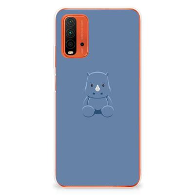 Xiaomi Poco M3 Telefoonhoesje met Naam Baby Rhino Xiaomi Poco M3 Telefoonhoesje met Naam Baby Rhino