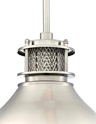 Westinghouse hanglamp vintage gebordindustrieel nikkel met 1 lamp