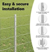 VidaXL Hek met paal zilver 1 x 10 m staal - thumbnail