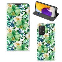 Samsung Galaxy A72 (5G/4G) Smart Cover Orchidee Groen - thumbnail