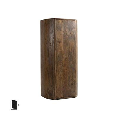 LABEL51 Bergkast Saya - Espresso - Mangohout - 140 cm - Rechts