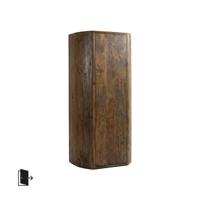 LABEL51 Bergkast Saya - Espresso - Mangohout - 140 cm - Rechts - thumbnail