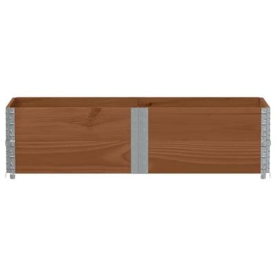 VidaXL Palletopzetranden 2 st 150x50 cm massief grenenhout bruin