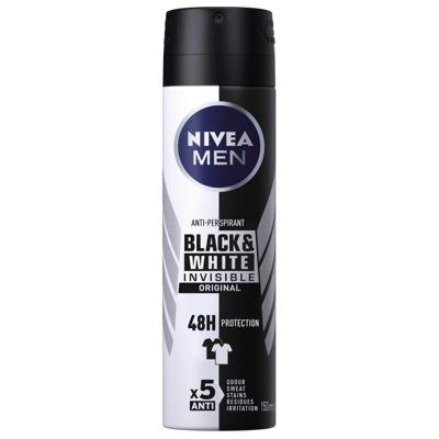 Nivea Men Deodorant Deospray Invisible Black And White 150ml