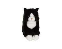 Knuffel - Gipsy Toys - Mimiz Kat - 28cm - Zwart/Wit - thumbnail