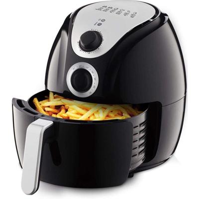 Zwarte Airfryer 3.5L Met Timer en Temperatuurregeling