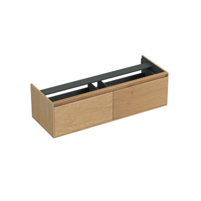 Onderkast Forzalaqua Reno 140x51x40 Cm 2 Lades Softclose Eiken Smoke Onderkast Forzalaqua Reno 140x51x40 Cm 2 Lades Softclose Eiken Smoke