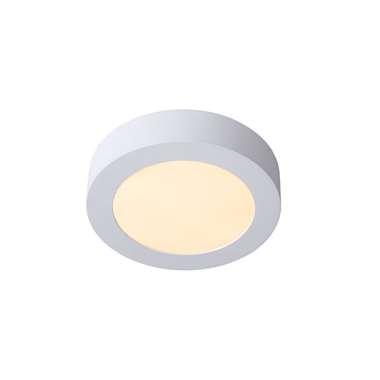 Lucide BRICE-LED - Plafonnière Badkamer - Ø 18 cm - LED Dimb. - 1x12W 3000K - IP44 - Wit