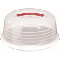 Curver taartdoos 35cm rond wit/transp. - thumbnail